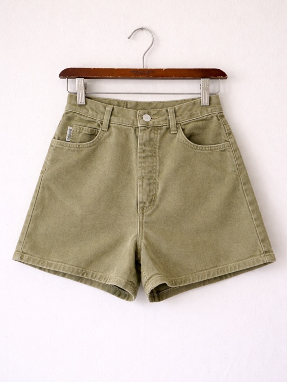 Bongo 80s Size 5 Vintage Olive High Rise Mom Shorts Sz 0-2 Fit Style 78-11